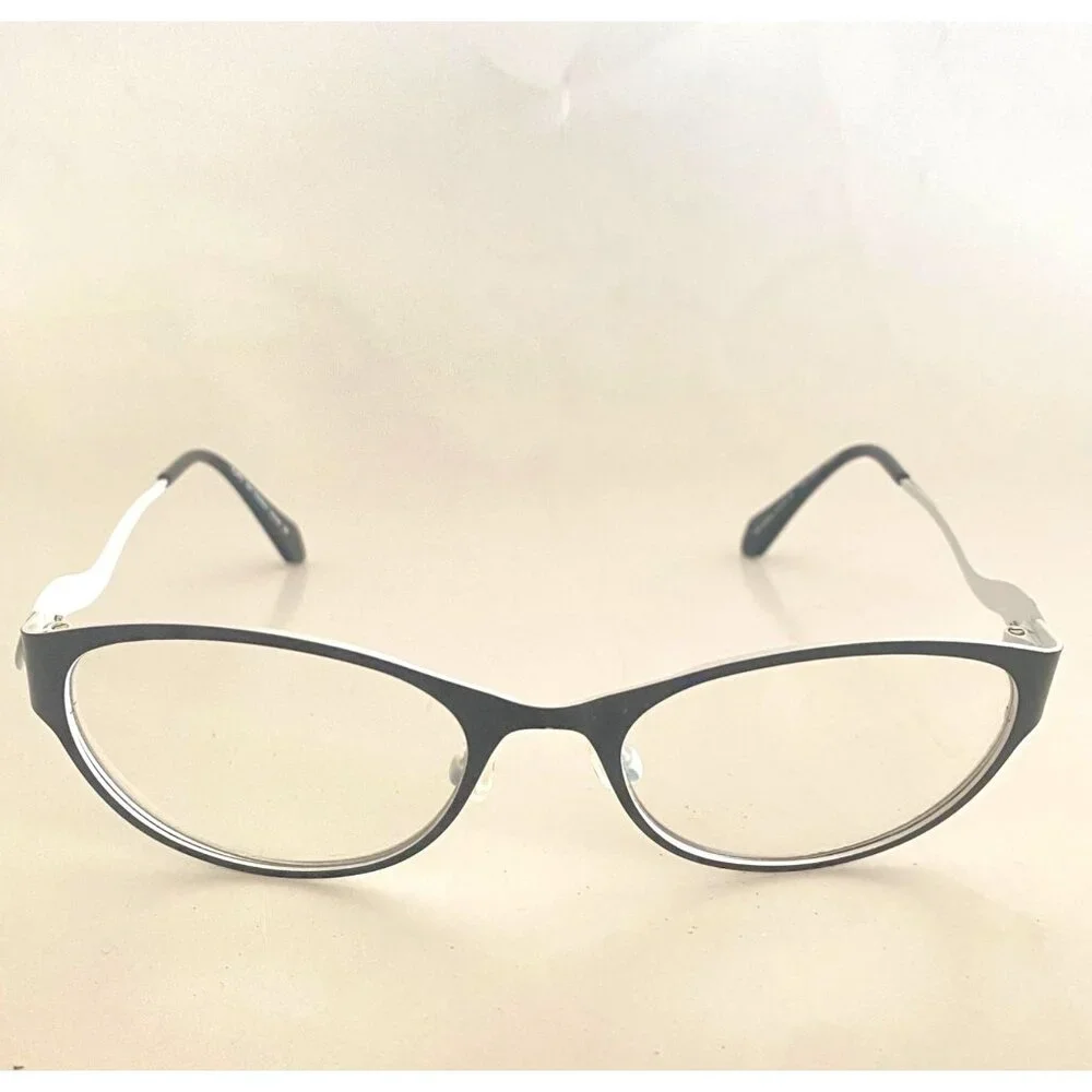 Bovelo par variation glasses prescription frames wavy black/white 086 eyeglasses
